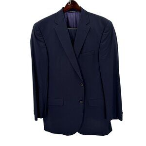 Jack Victor 3Sixty5 Black Two Piece Suit Mens Size 44L Union Made In Canada
